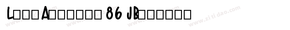 LifeAzures-86JB字体转换
