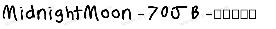 MidnightMoon-70JB字体转换