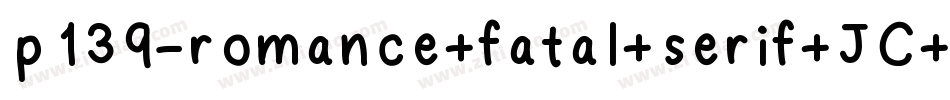 p139-romance+fatal+serif+JC+Fonts字体转换