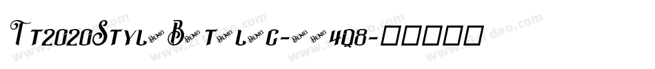 Tt2020StyleBItalic-Ea4q8字体转换