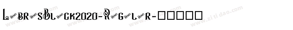 LibrasBlack2020-Regular字体转换