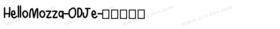 HelloMozza-ODJe字体转换