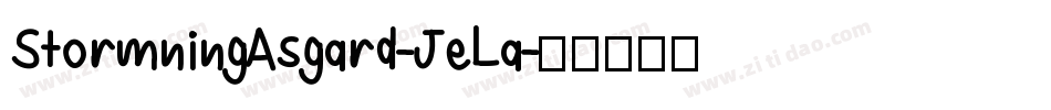 StormningAsgard-JeLa字体转换