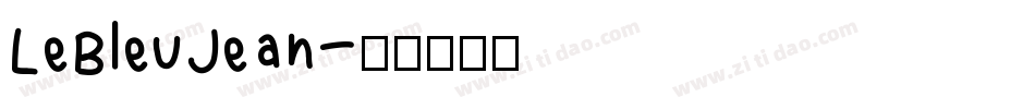 LeBleuJean字体转换