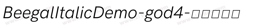 BeegalItalicDemo-god4字体转换