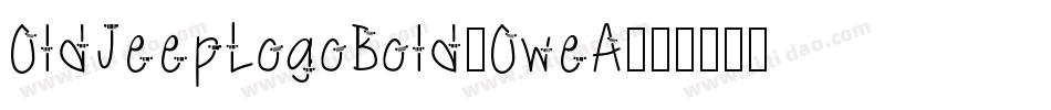 OldJeepLogoBold-OweA字体转换