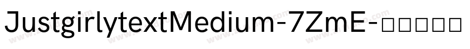 JustgirlytextMedium-7ZmE字体转换