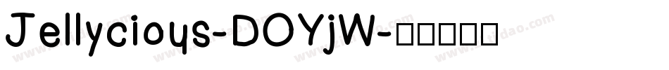 Jellycious-DOYjW字体转换