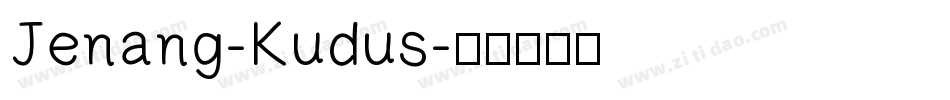 Jenang-Kudus字体转换
