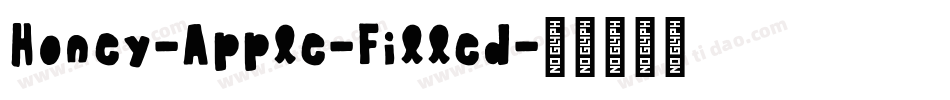 Honey-Apple-Filled字体转换