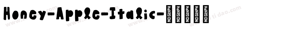 Honey-Apple-Italic字体转换