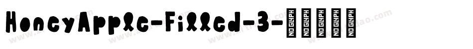 HoneyApple-Filled-3字体转换