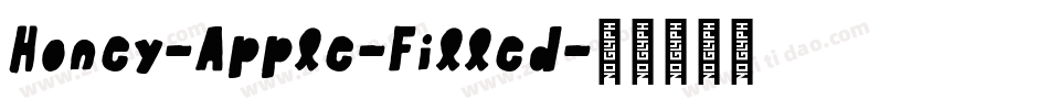 Honey-Apple-Filled字体转换