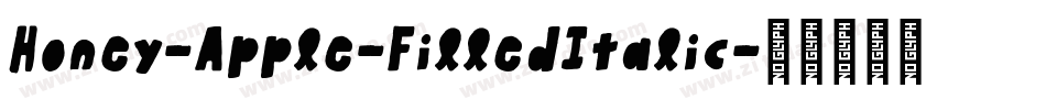 Honey-Apple-FilledItalic字体转换