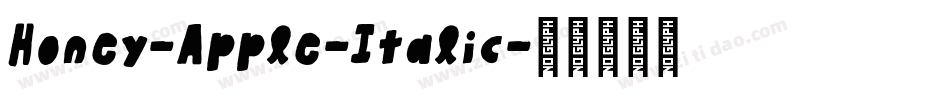 Honey-Apple-Italic字体转换