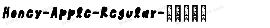 Honey-Apple-Regular字体转换