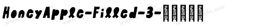 HoneyApple-Filled-3字体转换