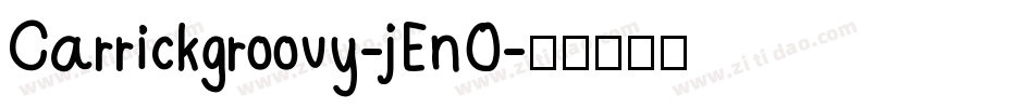 Carrickgroovy-jEnO字体转换