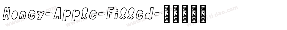 Honey-Apple-Filled字体转换