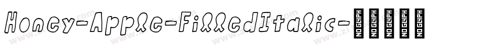 Honey-Apple-FilledItalic字体转换