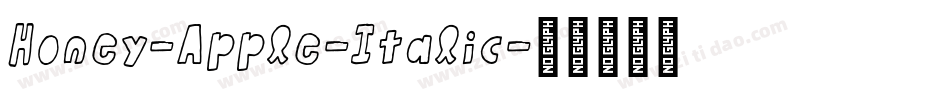 Honey-Apple-Italic字体转换