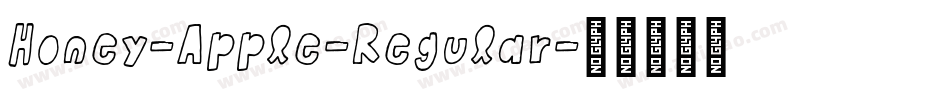 Honey-Apple-Regular字体转换