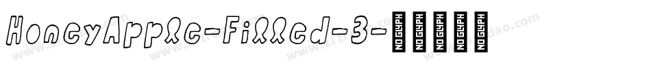 HoneyApple-Filled-3字体转换