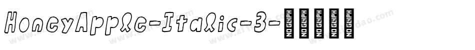 HoneyApple-Italic-3字体转换