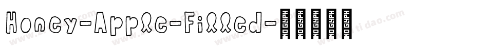Honey-Apple-Filled字体转换