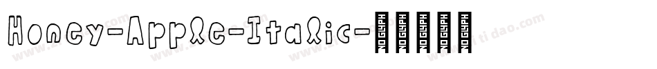 Honey-Apple-Italic字体转换