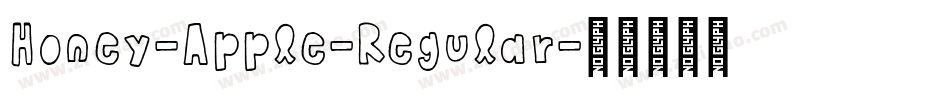 Honey-Apple-Regular字体转换