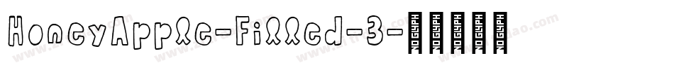 HoneyApple-Filled-3字体转换