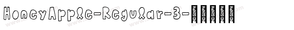 HoneyApple-Regular-3字体转换