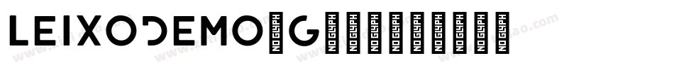 LeixoDemo-g613字体转换