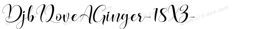 DjbILoveAGinger-18XZ字体转换