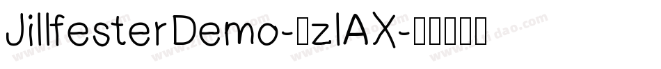 JillfesterDemo-3zlAX字体转换