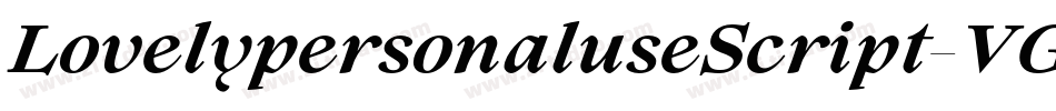 LovelypersonaluseScript-VGEn6字体转换