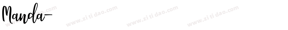 Manda字体转换