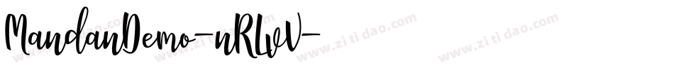 MandanDemo-nRLvV字体转换