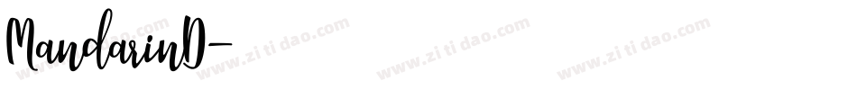 MandarinD字体转换