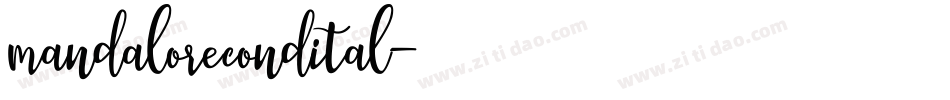 mandalorecondital字体转换