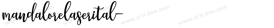mandalorelaserital字体转换