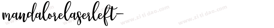 mandalorelaserleft字体转换