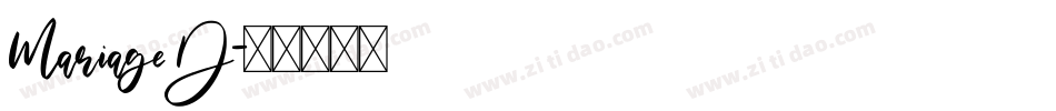MariageD字体转换