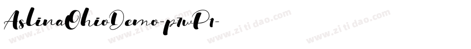 AslinaOhioDemo-p7wP1字体转换