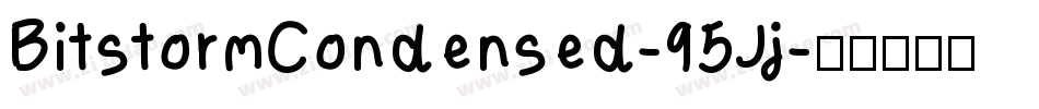 BitstormCondensed-95Jj字体转换