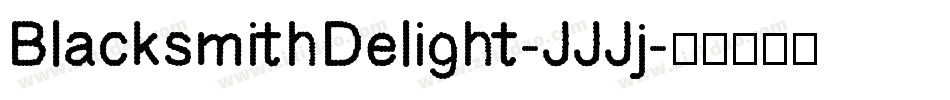 BlacksmithDelight-JJJj字体转换