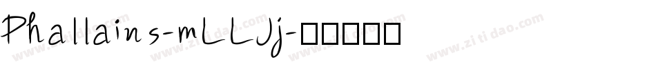 Phallains-mLLJj字体转换