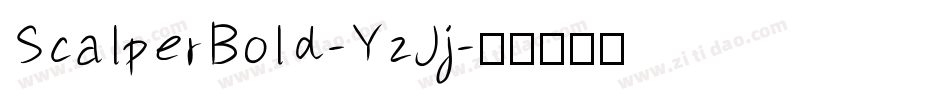 ScalperBold-YzJj字体转换