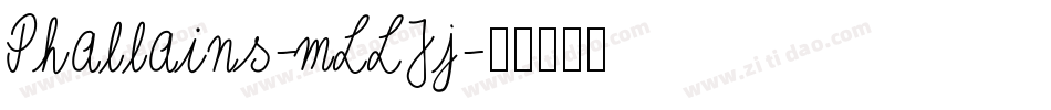 Phallains-mLLJj字体转换